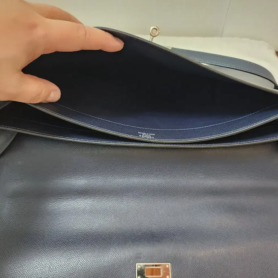 Hermes Kelly Depeche Briefcase 38 Epsom