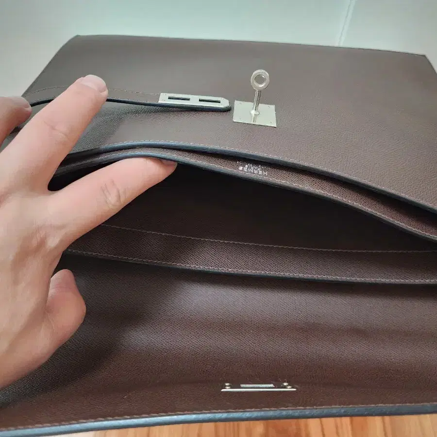 Hermes Kelly Depeche Briefcase 38 Epsom(