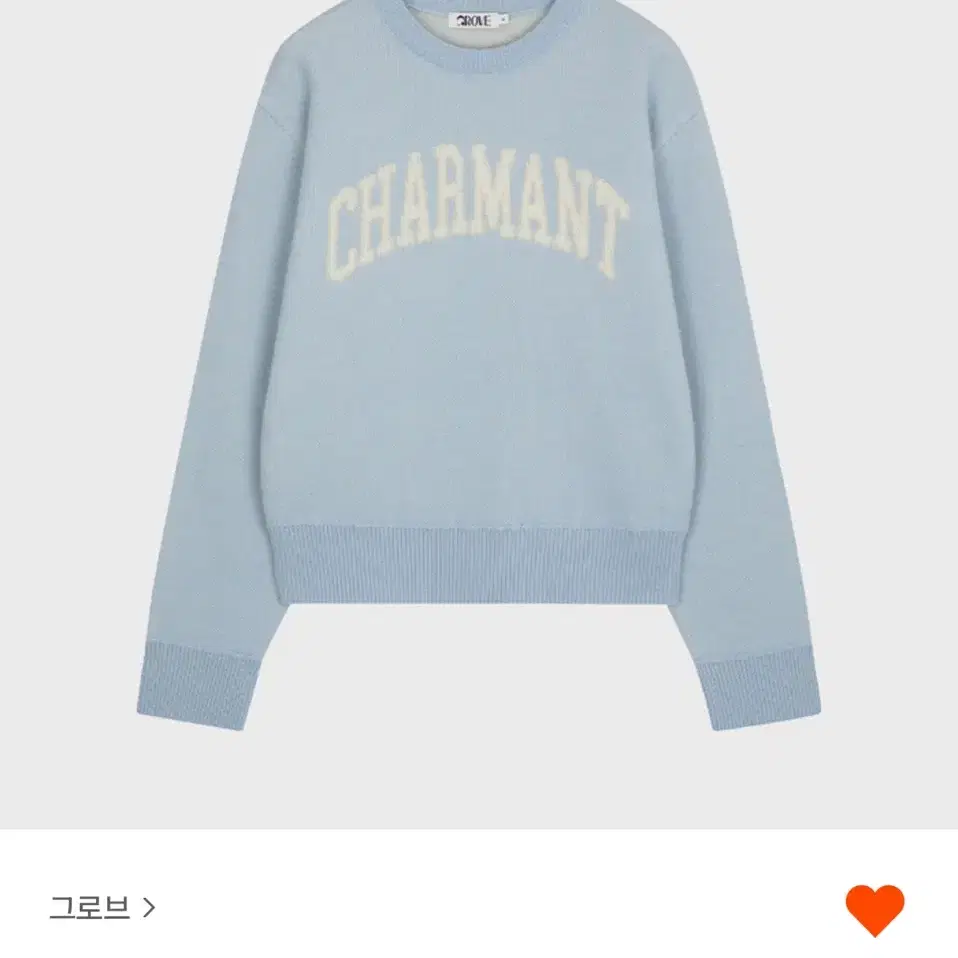 그로브 CHARMENT KNIT 니트 라이트블루