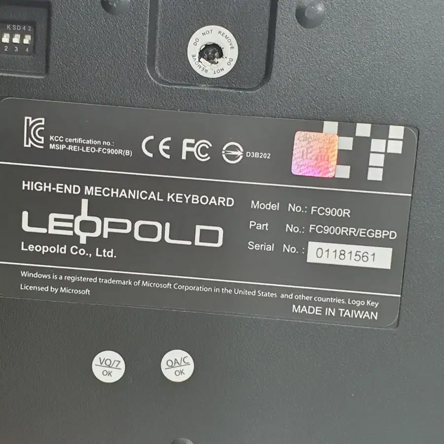 기계식 키보드 leopold FC900R 팝니다