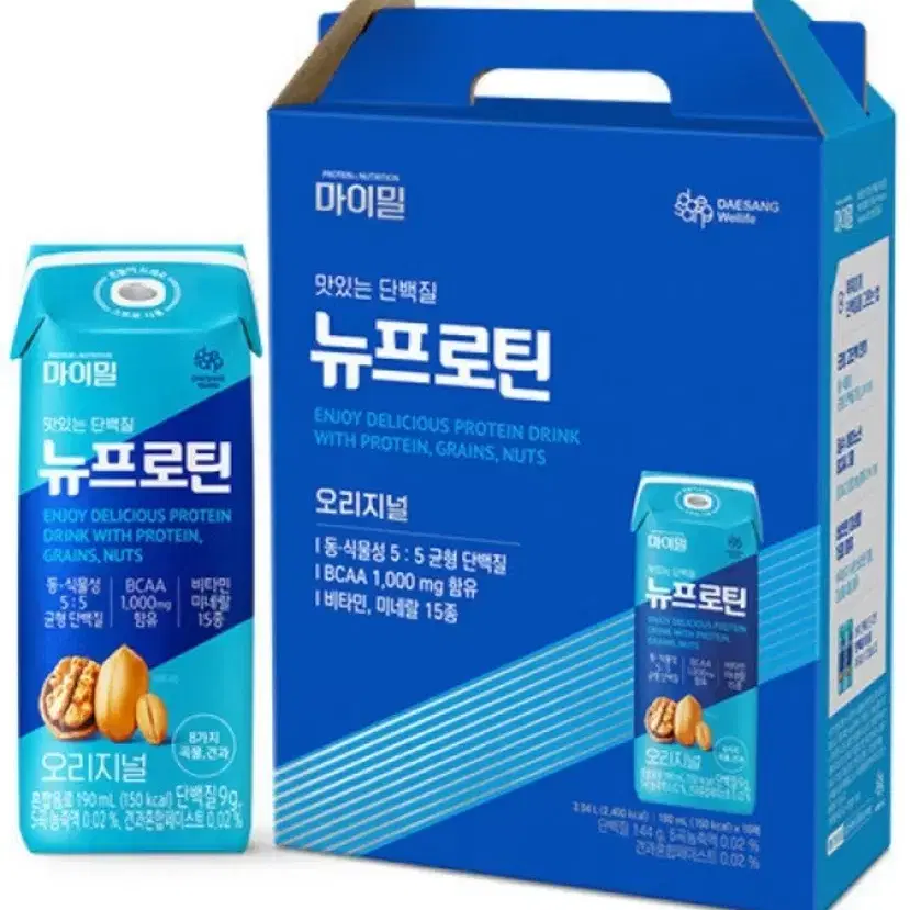 대상 마이밀 뉴프로틴 190ml 16개 단백질음료