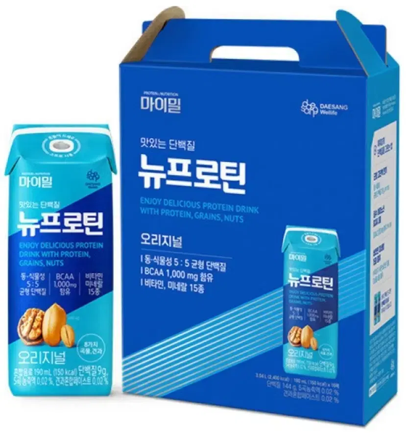 대상 마이밀 뉴프로틴 190ml 16개 단백질음료