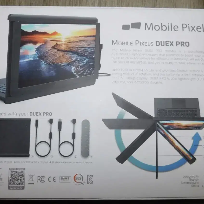 노트북 거치 휴대용 모니터 Mobile Pixels Duex Pro