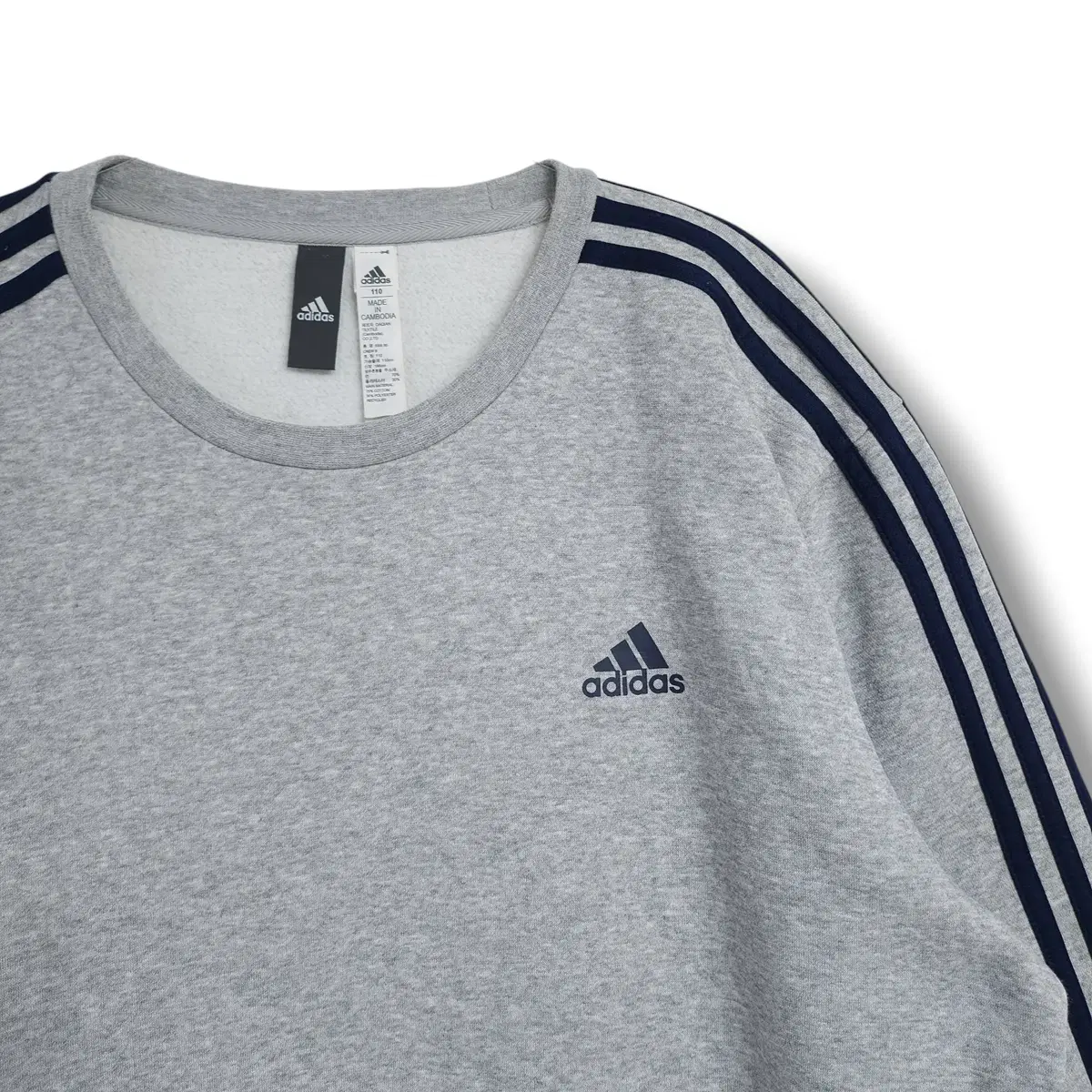 [110] Adidas Gray Performance Brushed Top