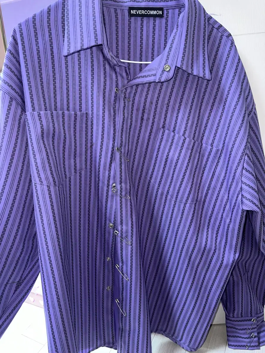 Nevercommon Purple Clip Shirt