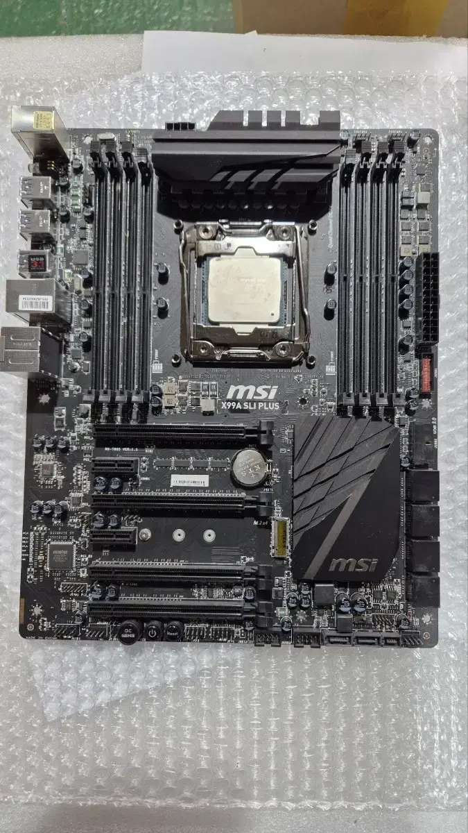 msi x99a sli plus + cpu i7-5820k 워크스테이션