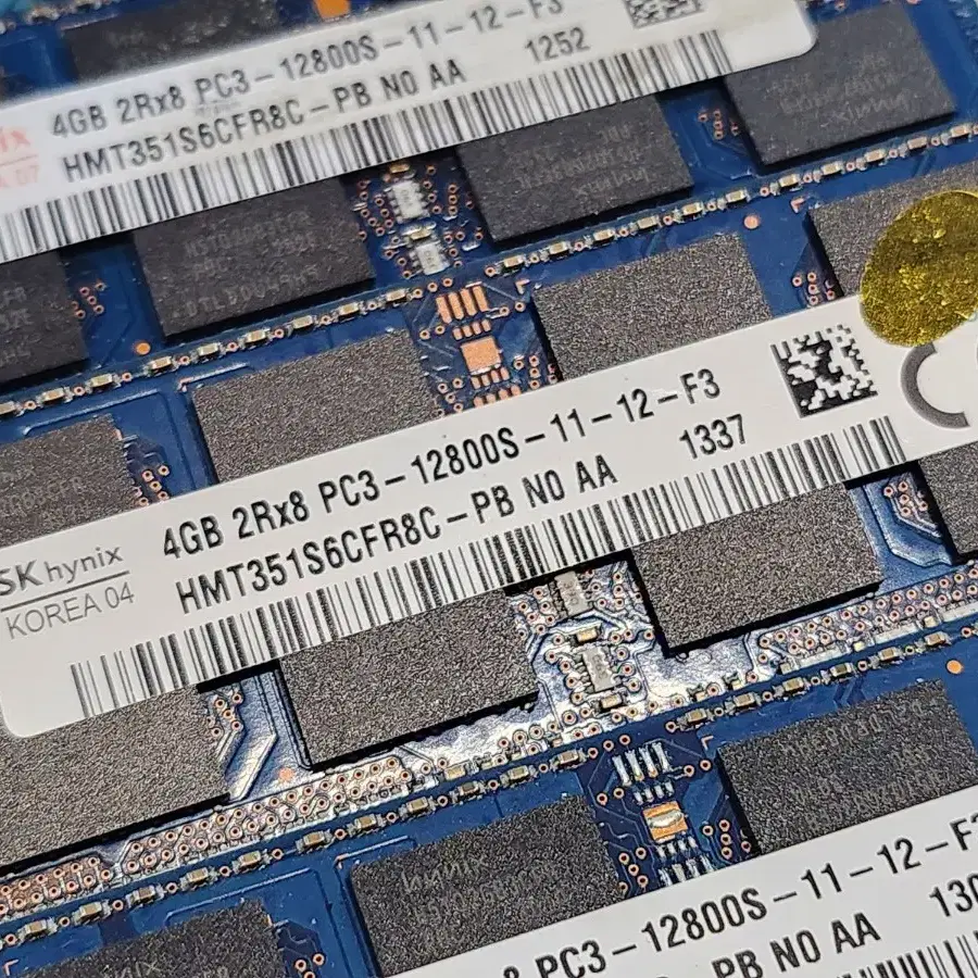 노트북용 ddr3 4g 10600 3장