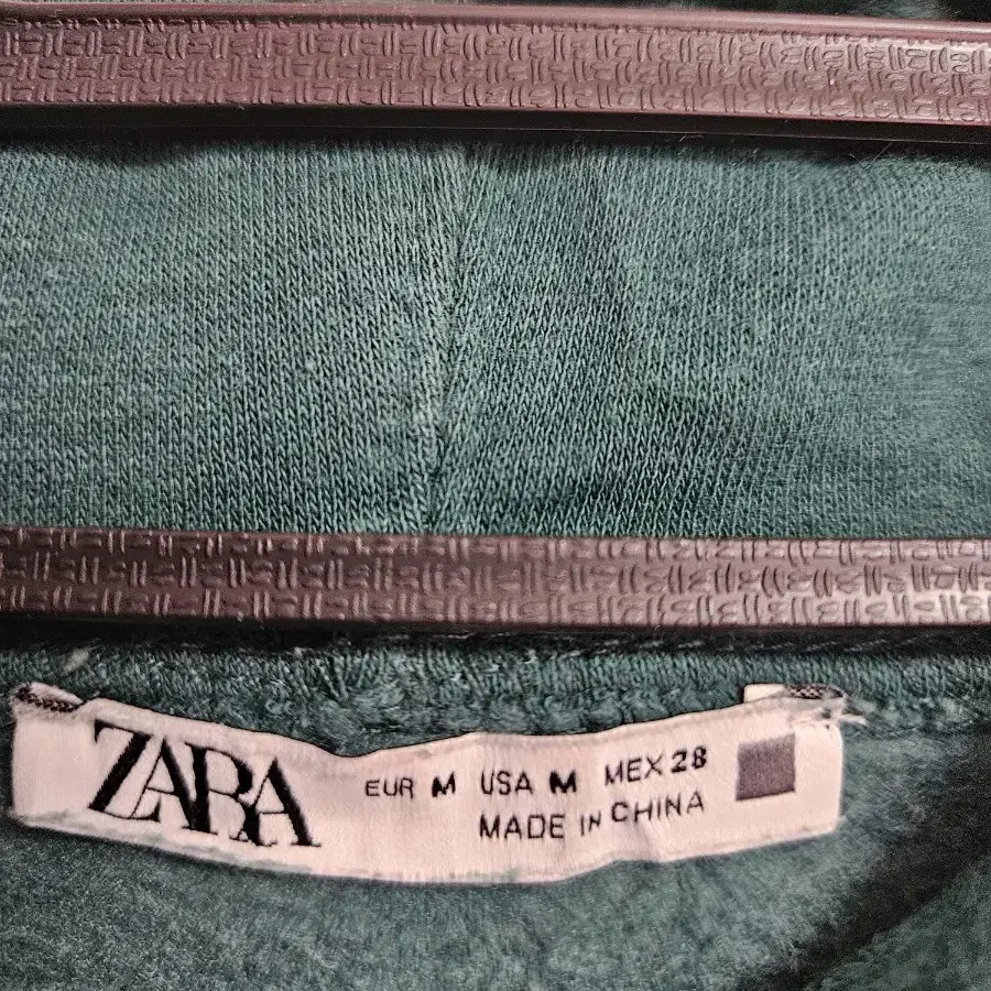 ZARA 자라 기모 오버핏 크롭후드