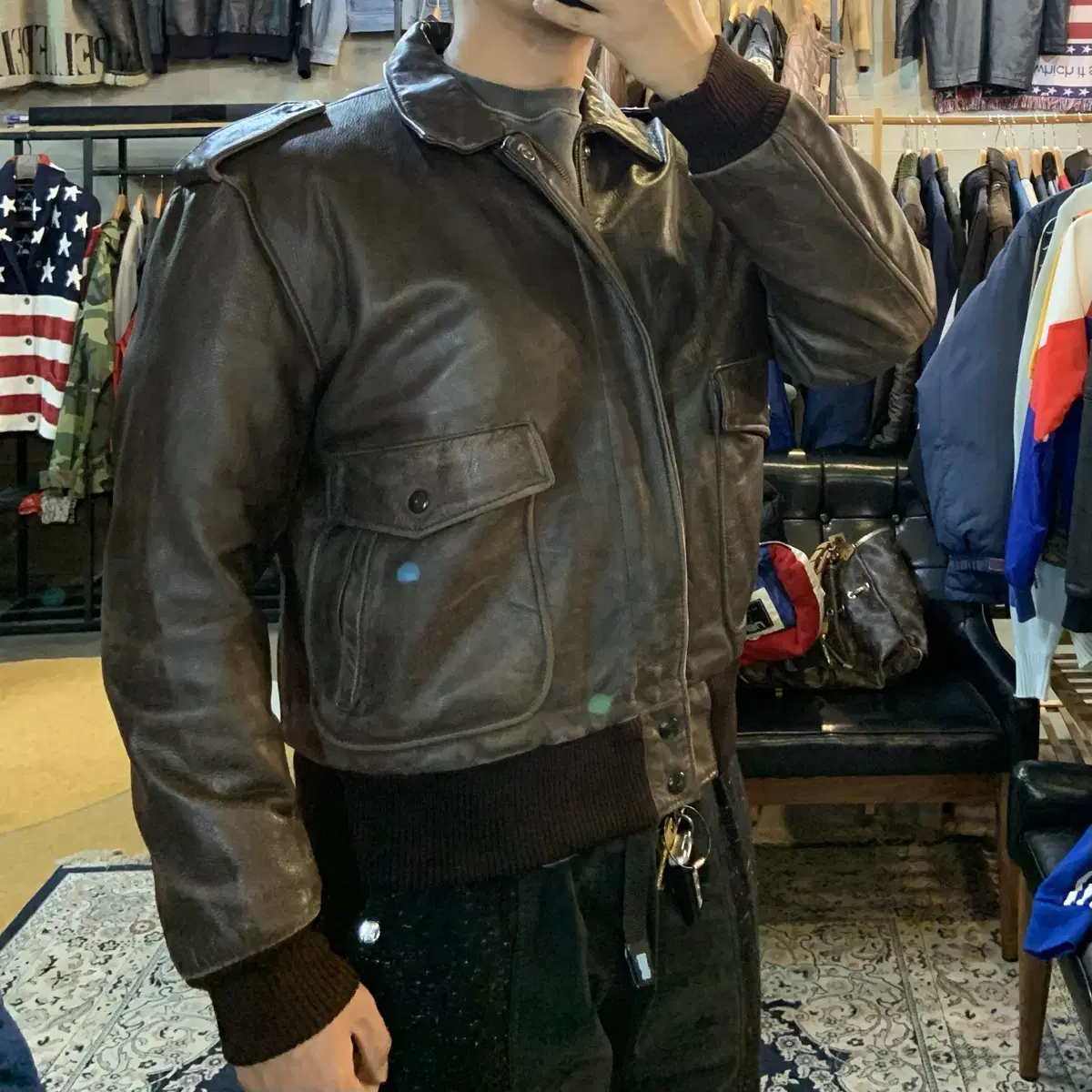 USA Conrad Cowhide A-2 Jacket XL