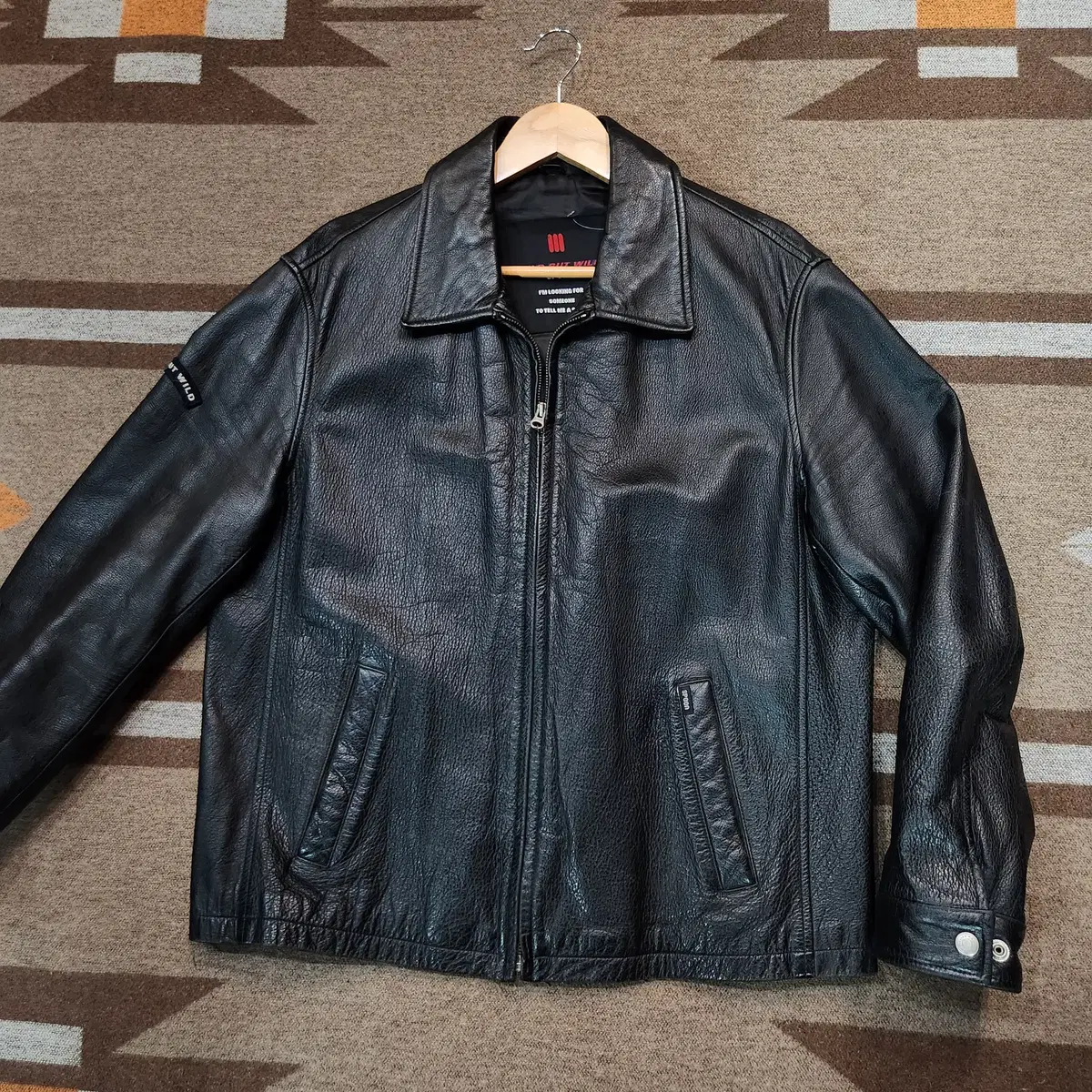 Spoon 00s cowhide jacket L korea