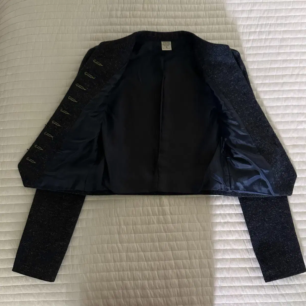 Vtg button crop jacket