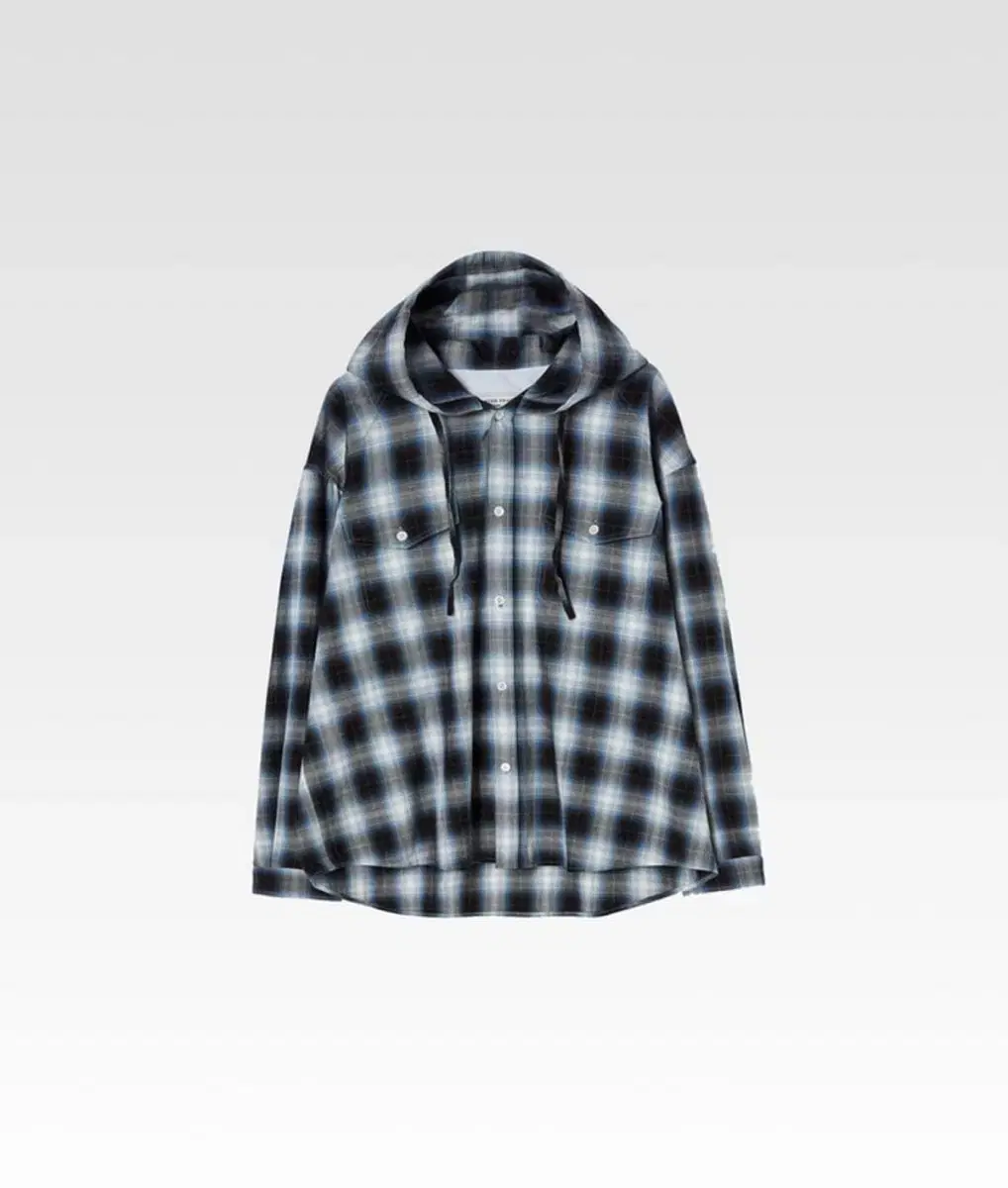 Afterpray Western Check Hoodie Shirt bloo S