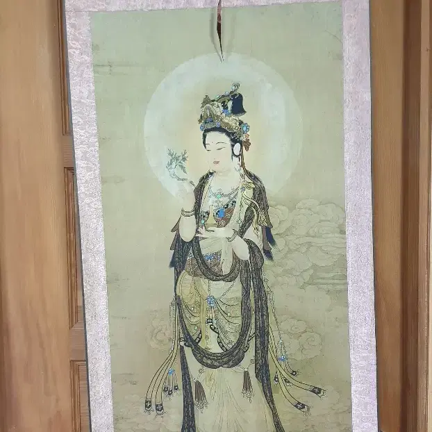 관세음 족자 영인본 가로50cm 세로1m50cm 1점