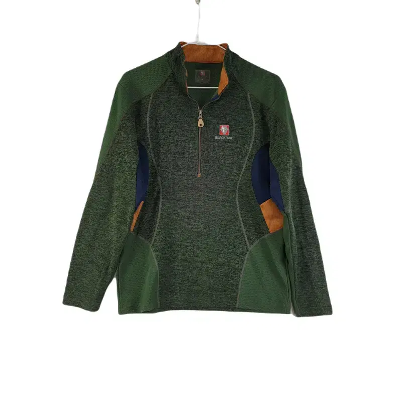 E7741 Blackyak Women's 95 Outdoor Green Long Sleeve Zip Tee/Dirk