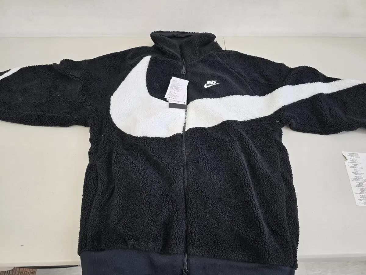 Nike Big Swoosh Full Zip Zip Jacket Black Sale/M