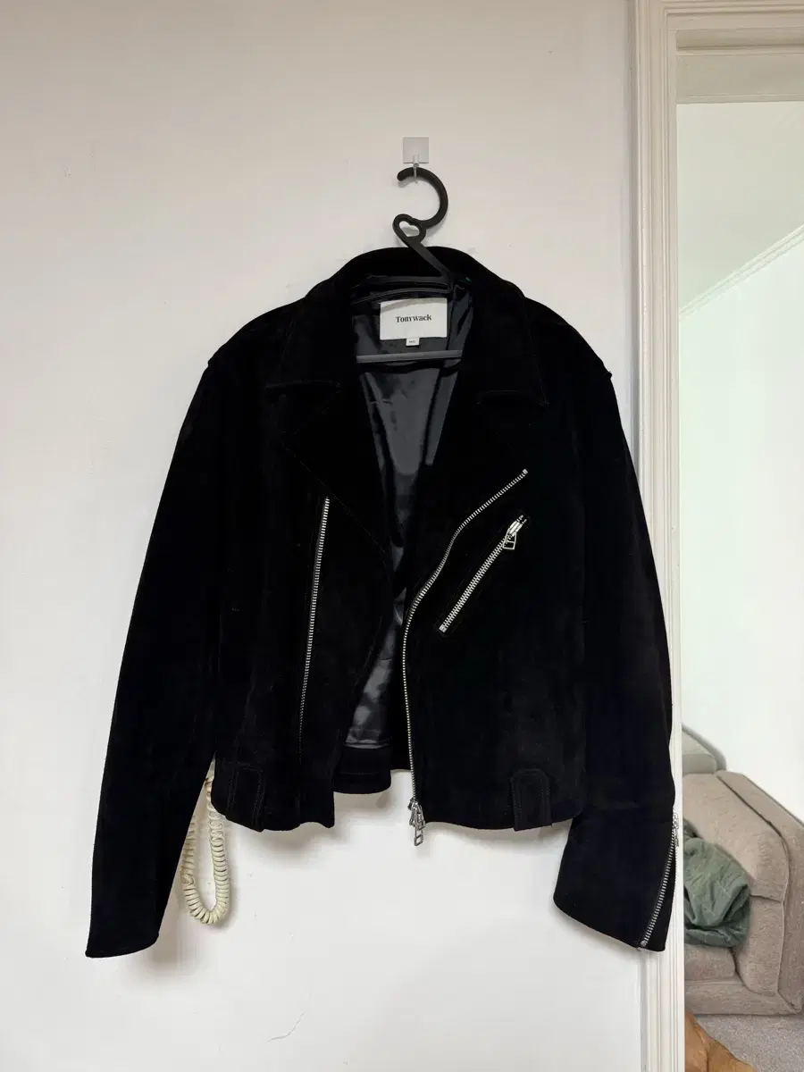 Toniwek Karp Suede Biker Jacket BlackL