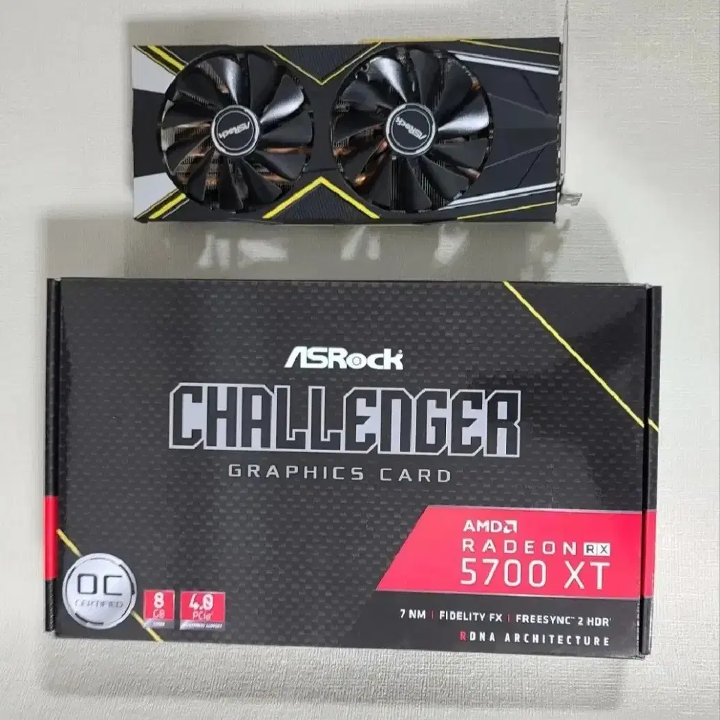 에즈락 풀박스 RX5700XT 8G ( RTX3060TI 급) 그래픽카드