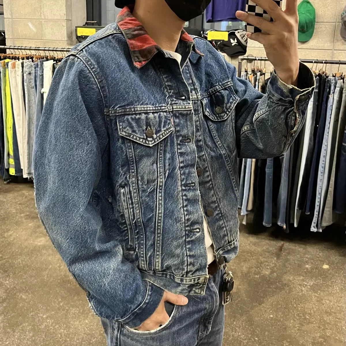 80s USA Levis 데님 트러커 자켓 (100)