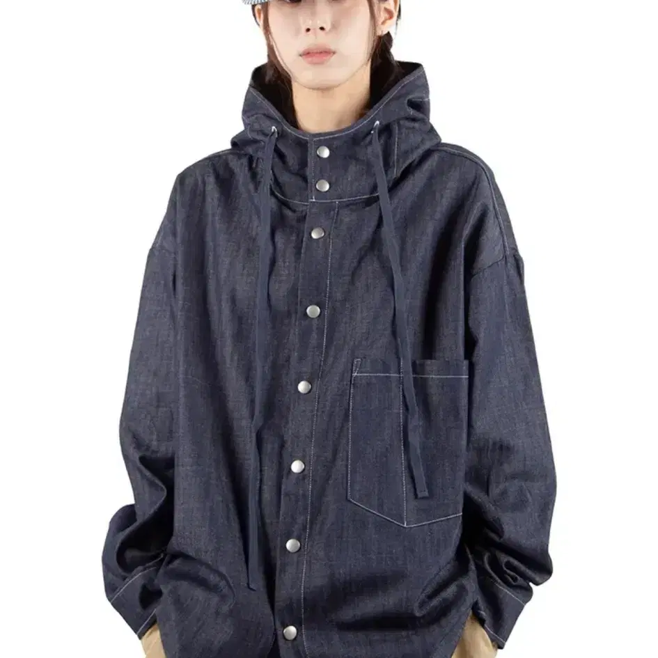 릿킴 데님 후드 자켓 Raw Denim Hood Jacket