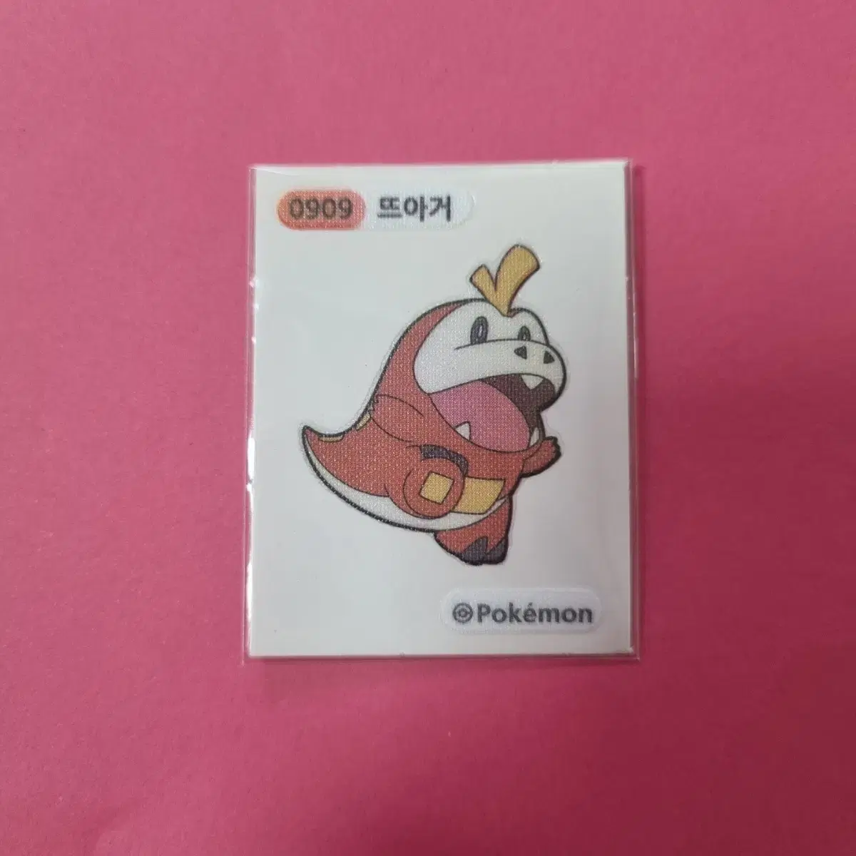 포켓몬 띠부씰 0909 뜨아거