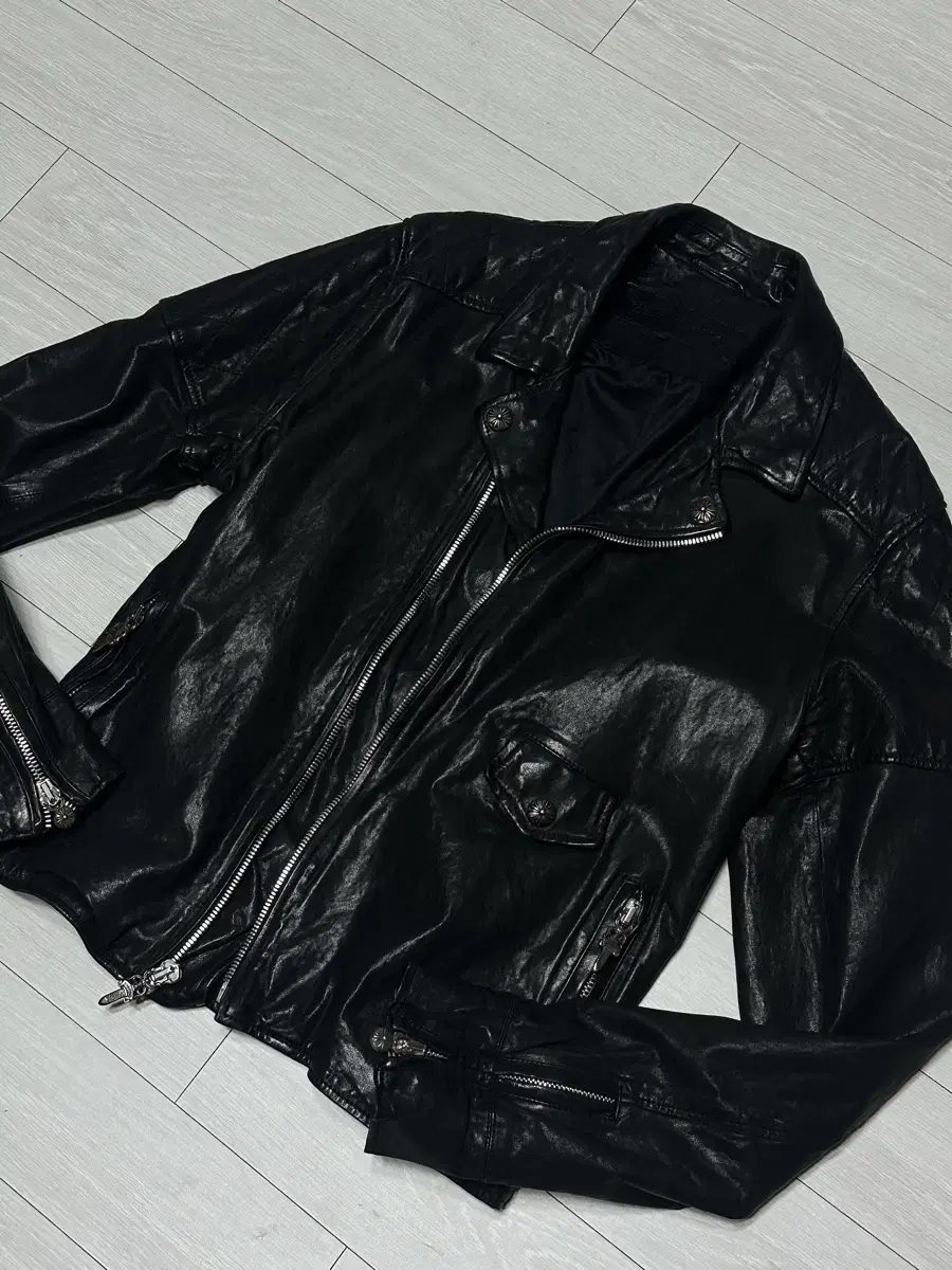 Chrome Hearts Leather Rider Jacket