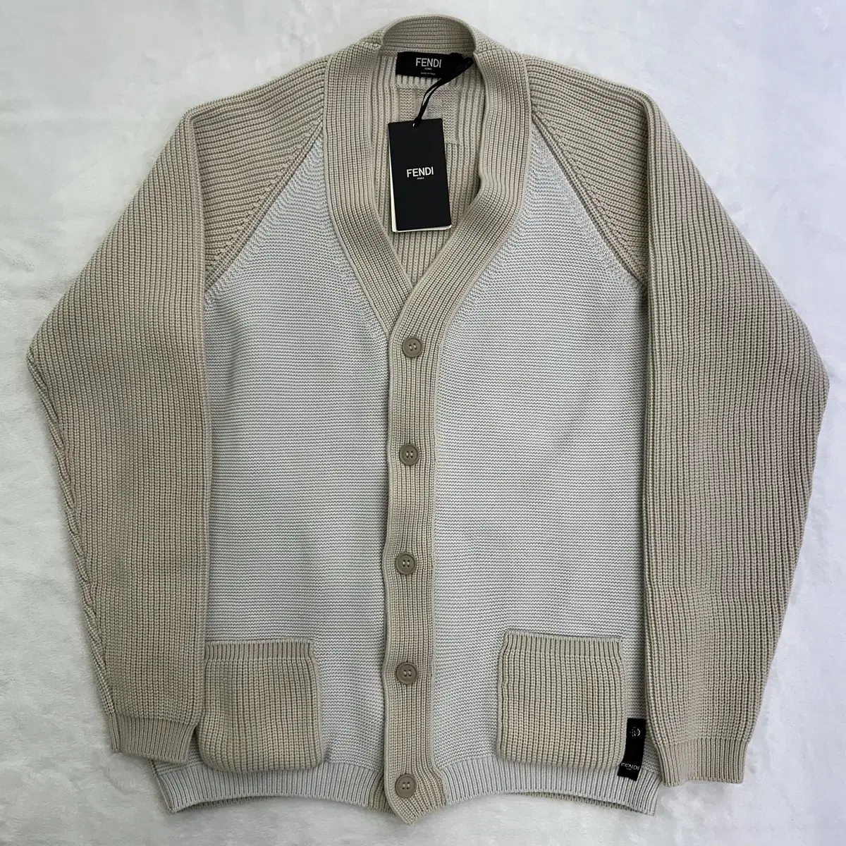 Fendi Bicolor Cardigan