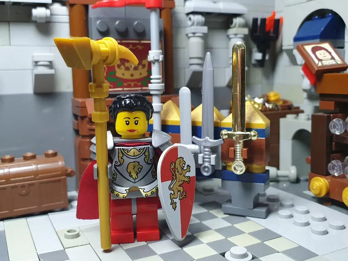 The LEGO Kingdom Diorama Outing Royal Army "Queen Bertrada" is sold