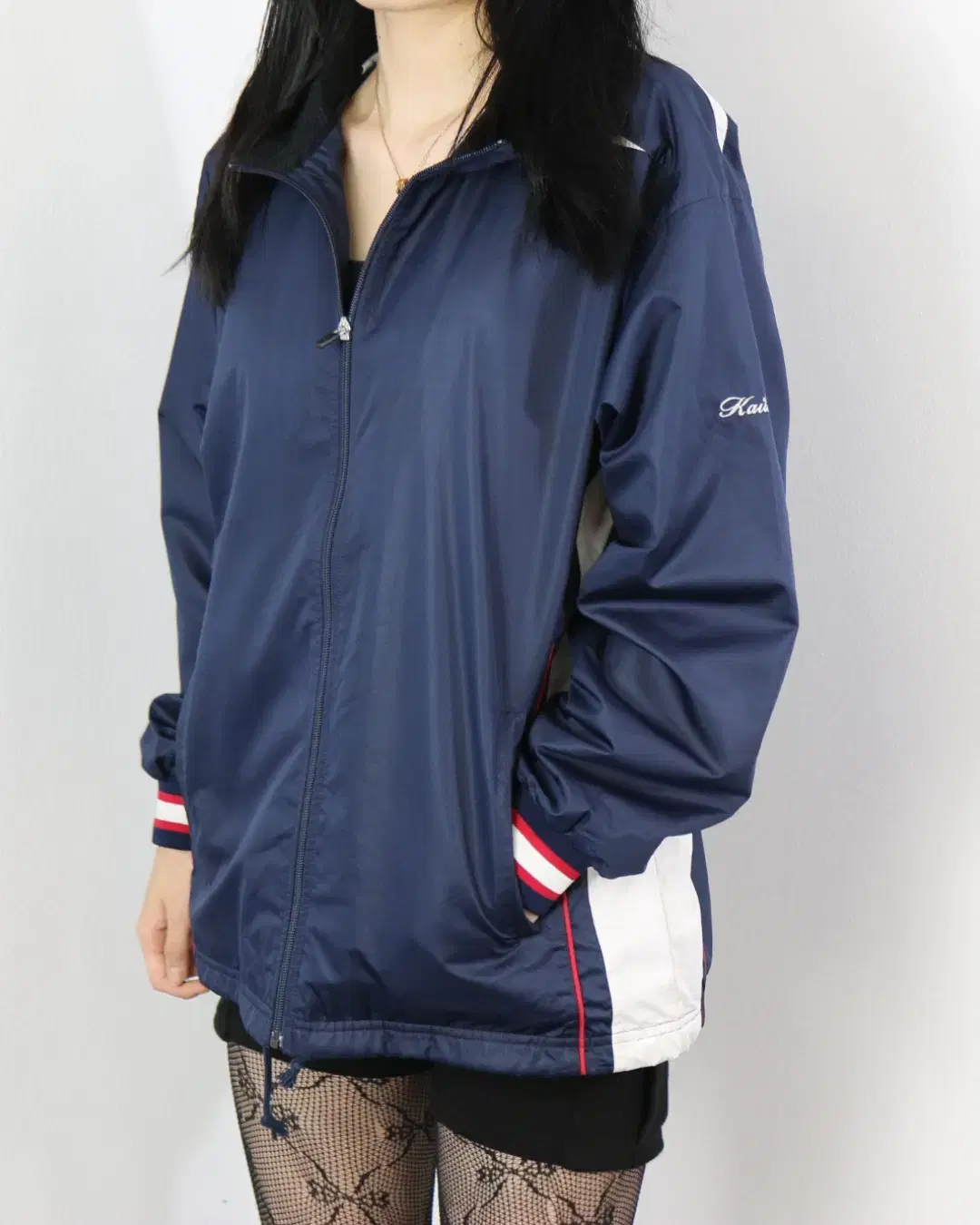 Converse Navy Brushed Windbreaker