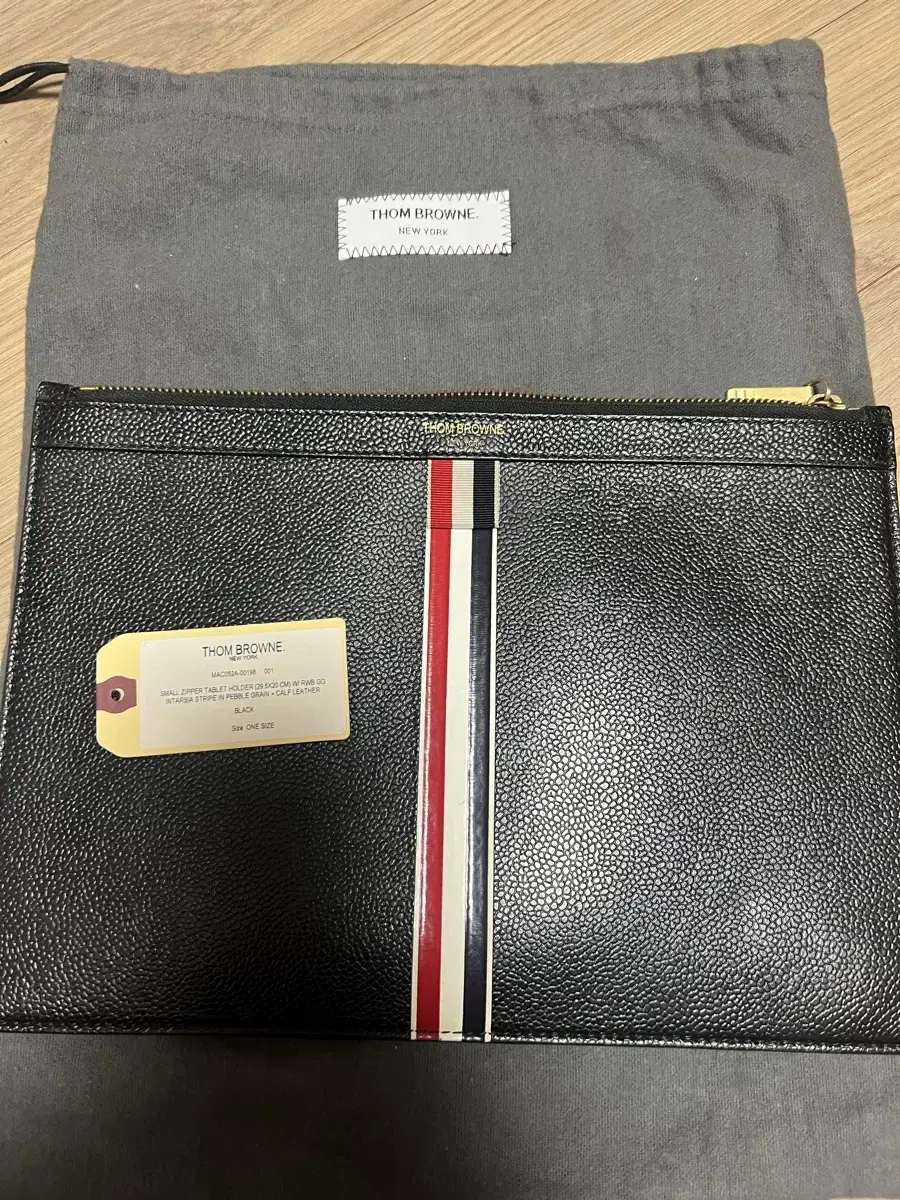 Thom Browne Striped Clutch Bag