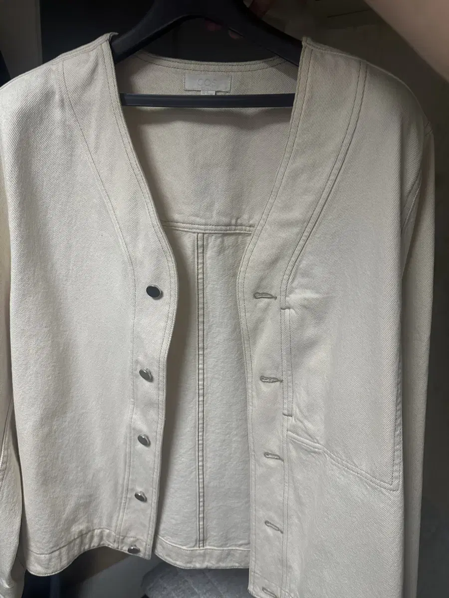 COS White Denim Jacket for sale