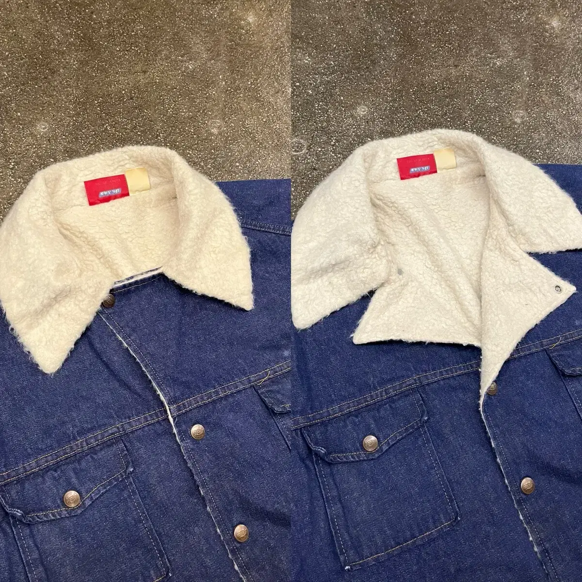 80s Dickies 데님 쉐르파 자켓 (110)