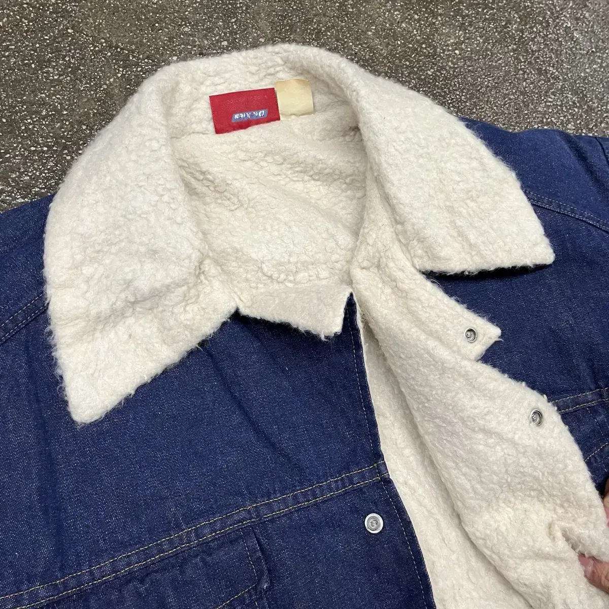 80s Dickies 데님 쉐르파 자켓 (110)