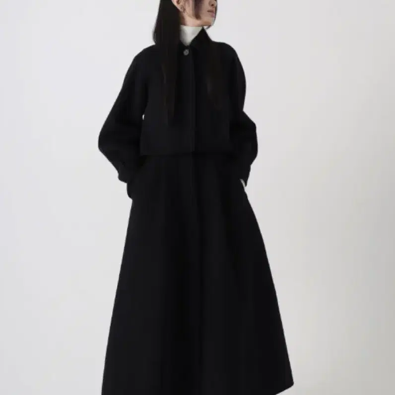 트리밍버드 3Way Cashmere Handmade Coat [Black