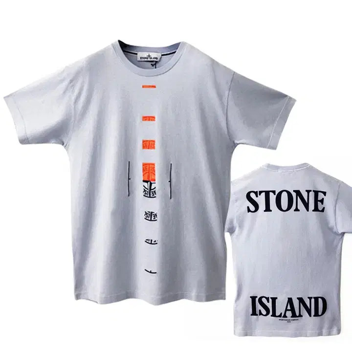 [STONE] Front Back Big Logo Crewneck T-shirt 72152NS90 V0041