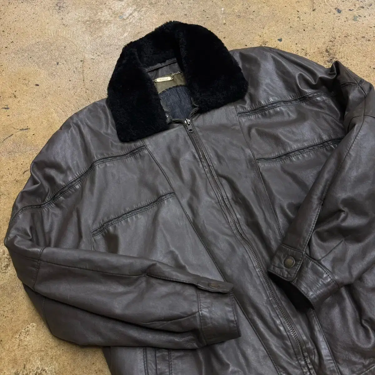 [ Genuine/L ] TORRAS Vintage Sheepskin Jacket