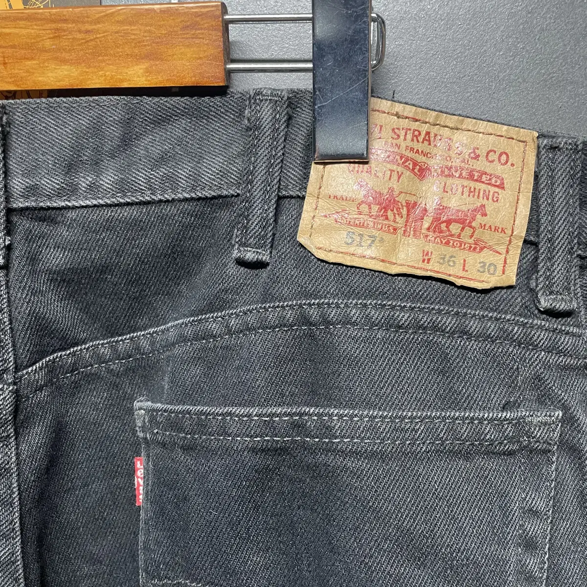 Levis 517 W36 L30 리바이스 흑청 517 부츠컷 데님팬츠