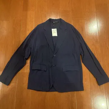 택 포함 새상품 ZARA 남성용 네이비 자켓 M 사이즈
