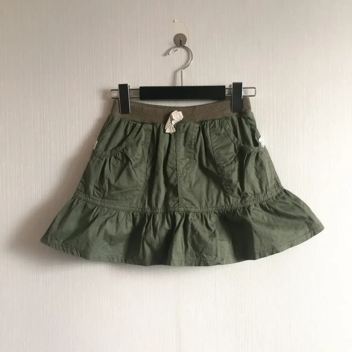 Khaki mini skirt