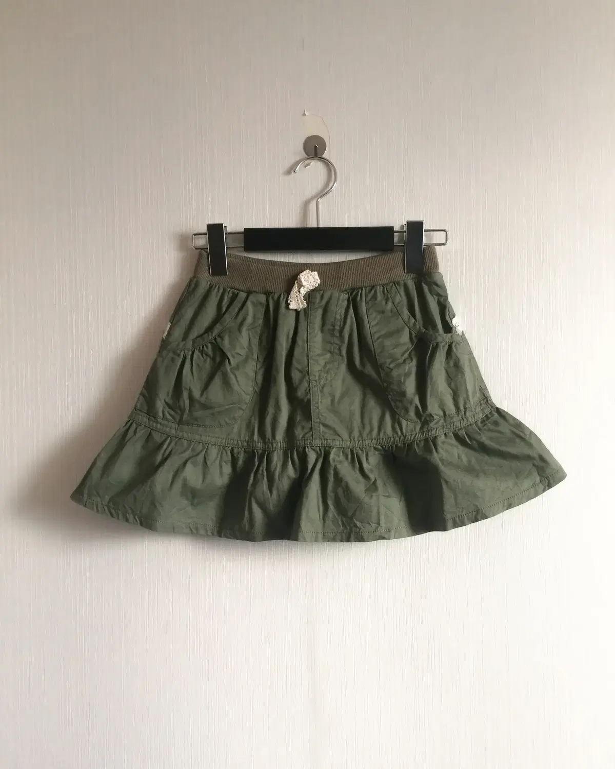 Khaki mini skirt