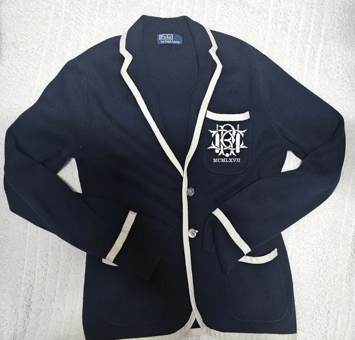 Polo Silver Piping Cardigan[last reduced price]