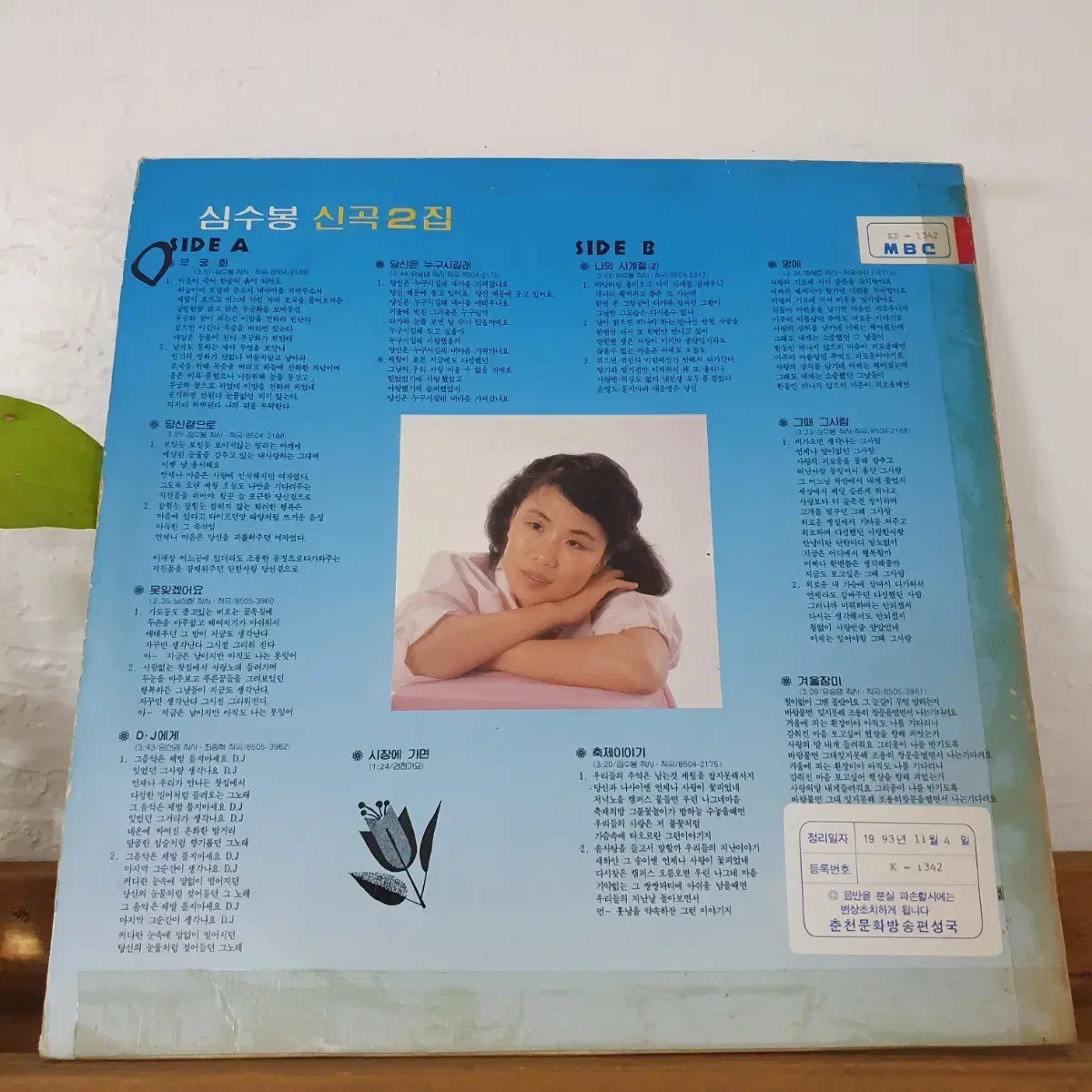 심수봉  신곡2집 LP 1985  프로모션 비매