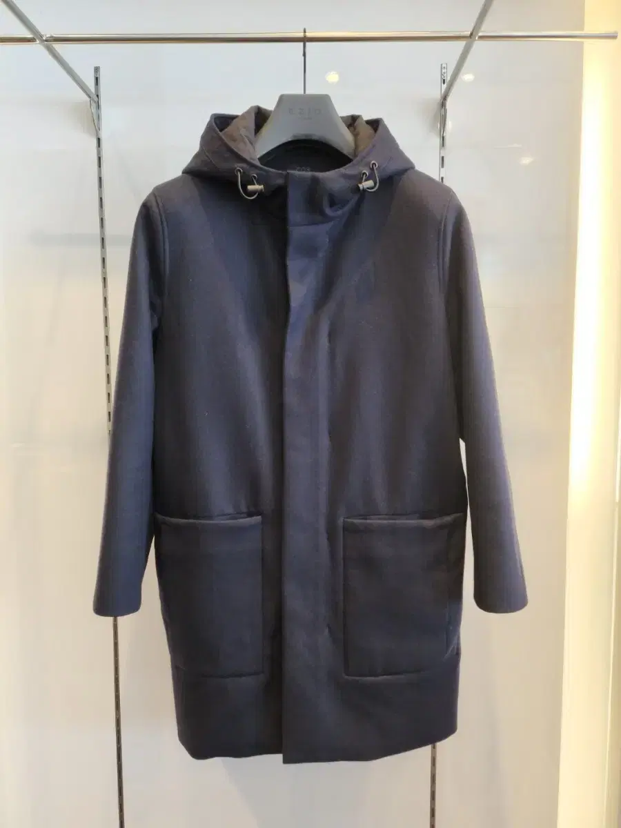 Course Wool Hooded Coat