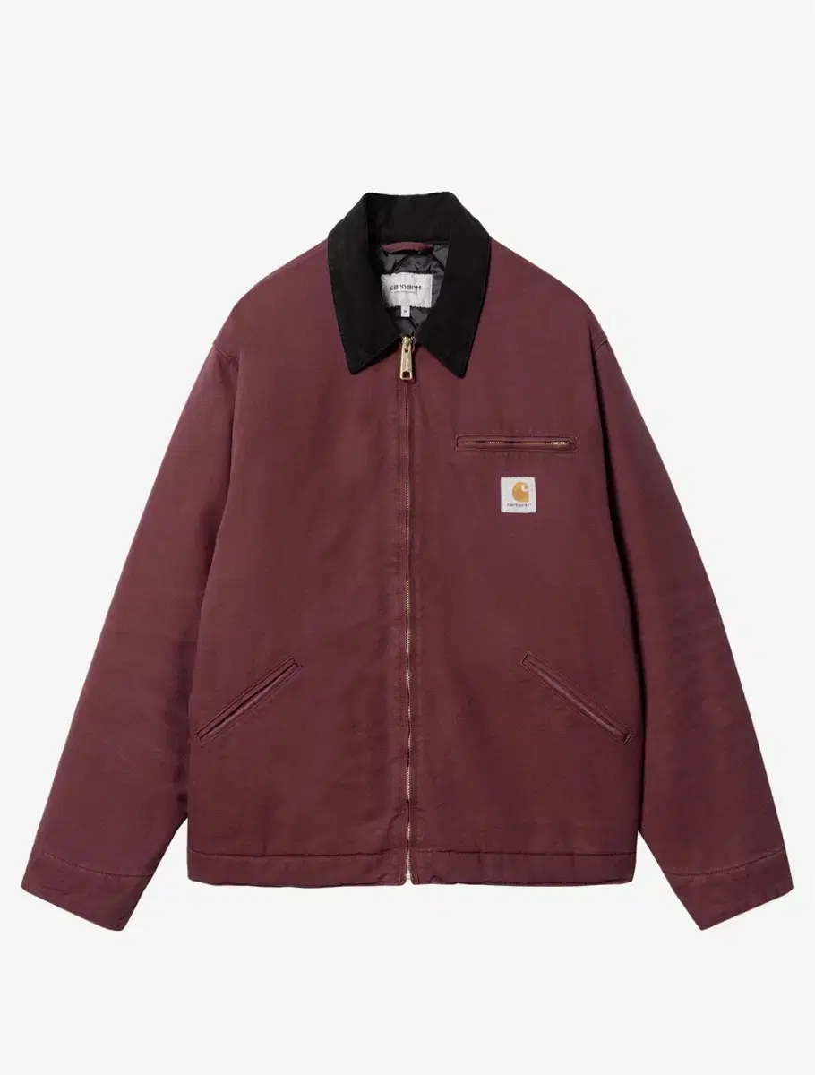 Calhart OG Detroit Jacket Malbec/Black Aged Canvas