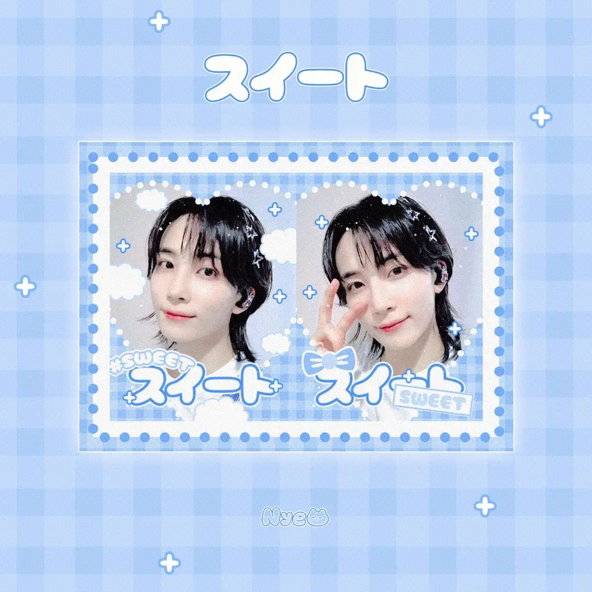 Jeonghan Suite purikura sticker / seventeen SVT unofficial goods Fans