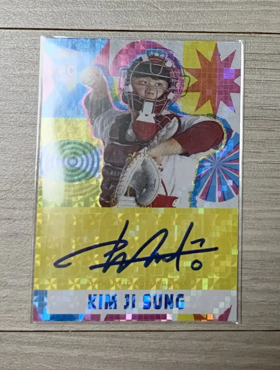 Jisung Kim Rookie Signing Card