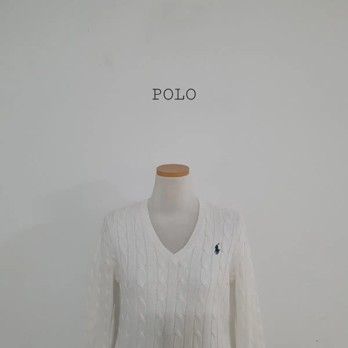 No.24110216 polonette polo cable knit poloquavaggi knit polo white knit