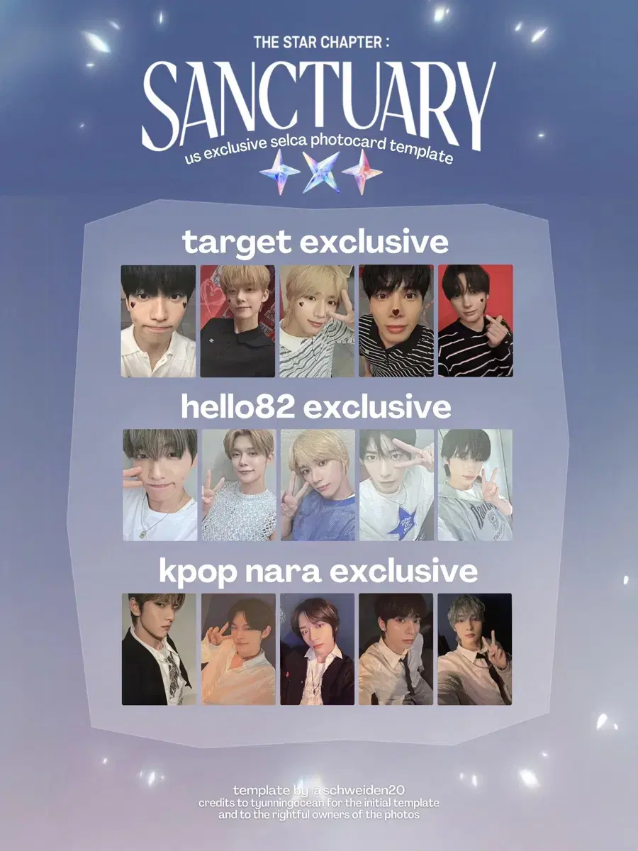 TXT Sanctuary USA pre-order benefit Buncheol! (Hello 82, Target, K-Pop Nation)