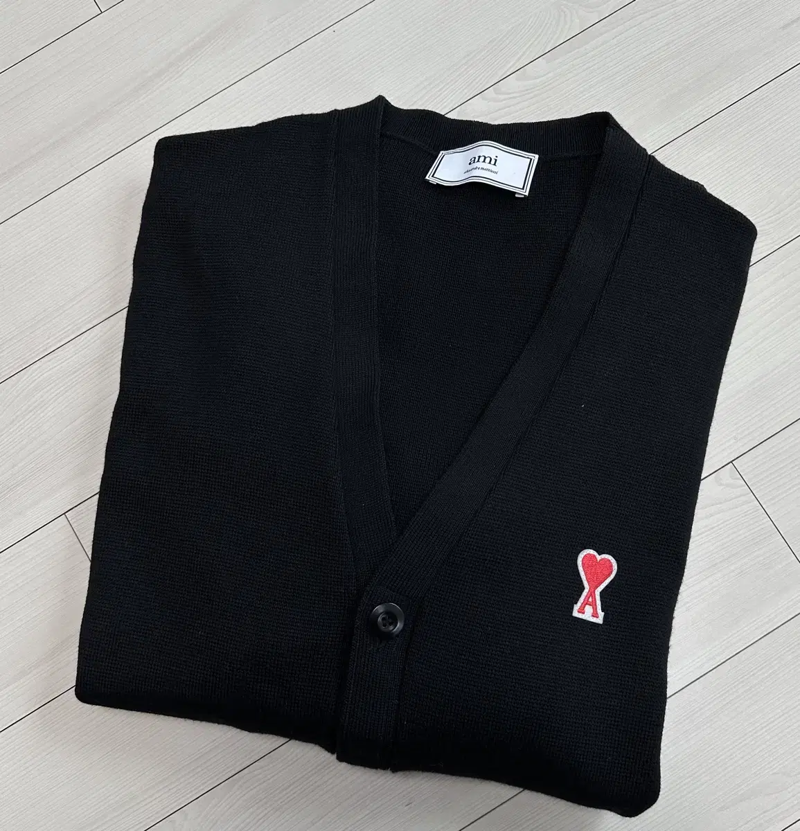 20FW Ami Small Logo Cardigan