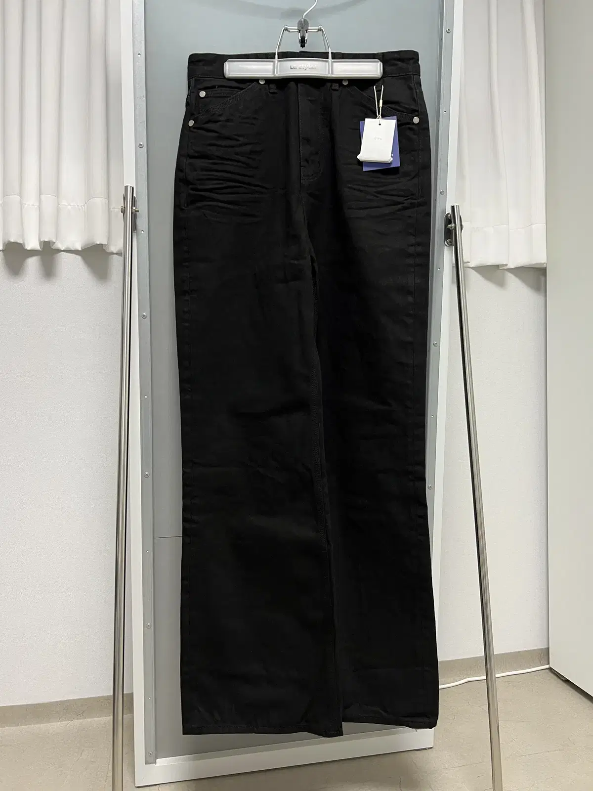 [S] STU 23SS Flared Denim Pants Black