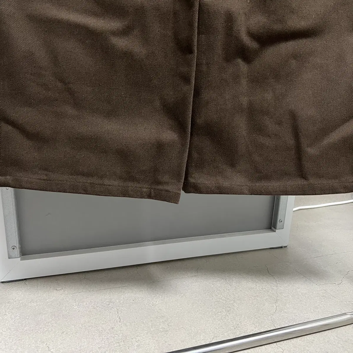 [S] STU 23FW Wide Cotton Pants Brown